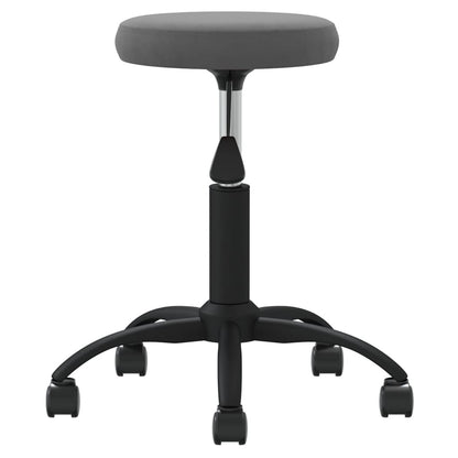 vidaXL Office Swivel Chair Dark Grey Velvet - 54 cm
