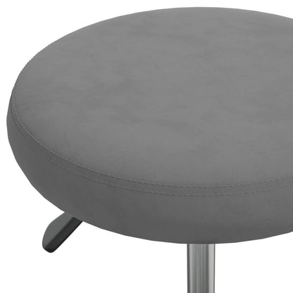 vidaXL Office Swivel Chair Dark Grey Velvet - 54 cm