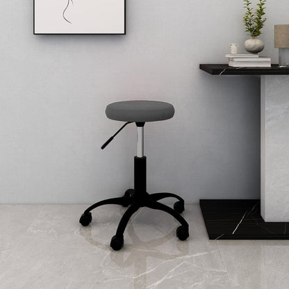 vidaXL Office Swivel Chair Dark Grey Velvet - 54 cm