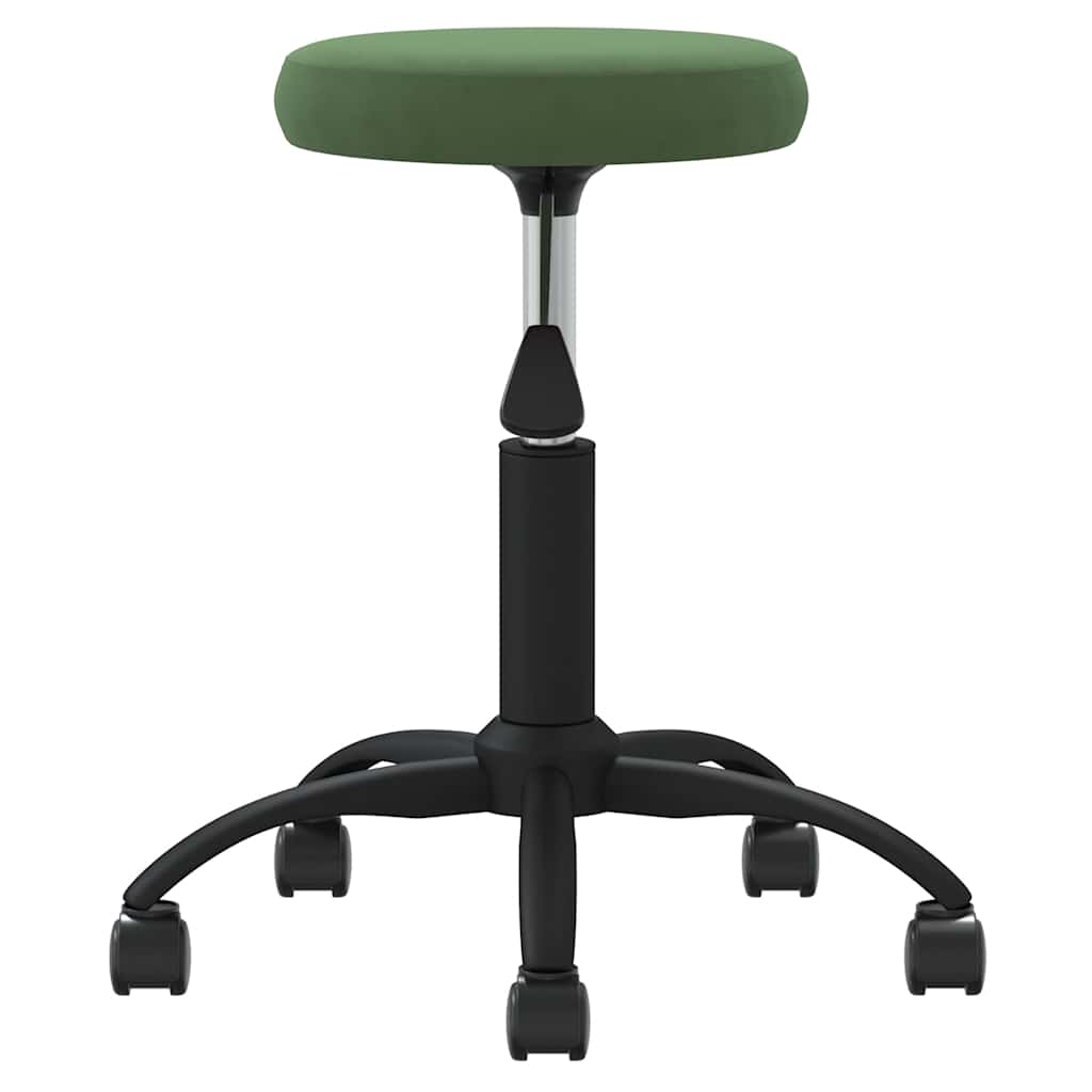 vidaXL Office Swivel Chair Dark Green Velvet - Gre