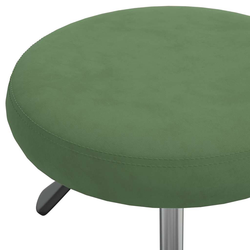 vidaXL Office Swivel Chair Dark Green Velvet - Gre