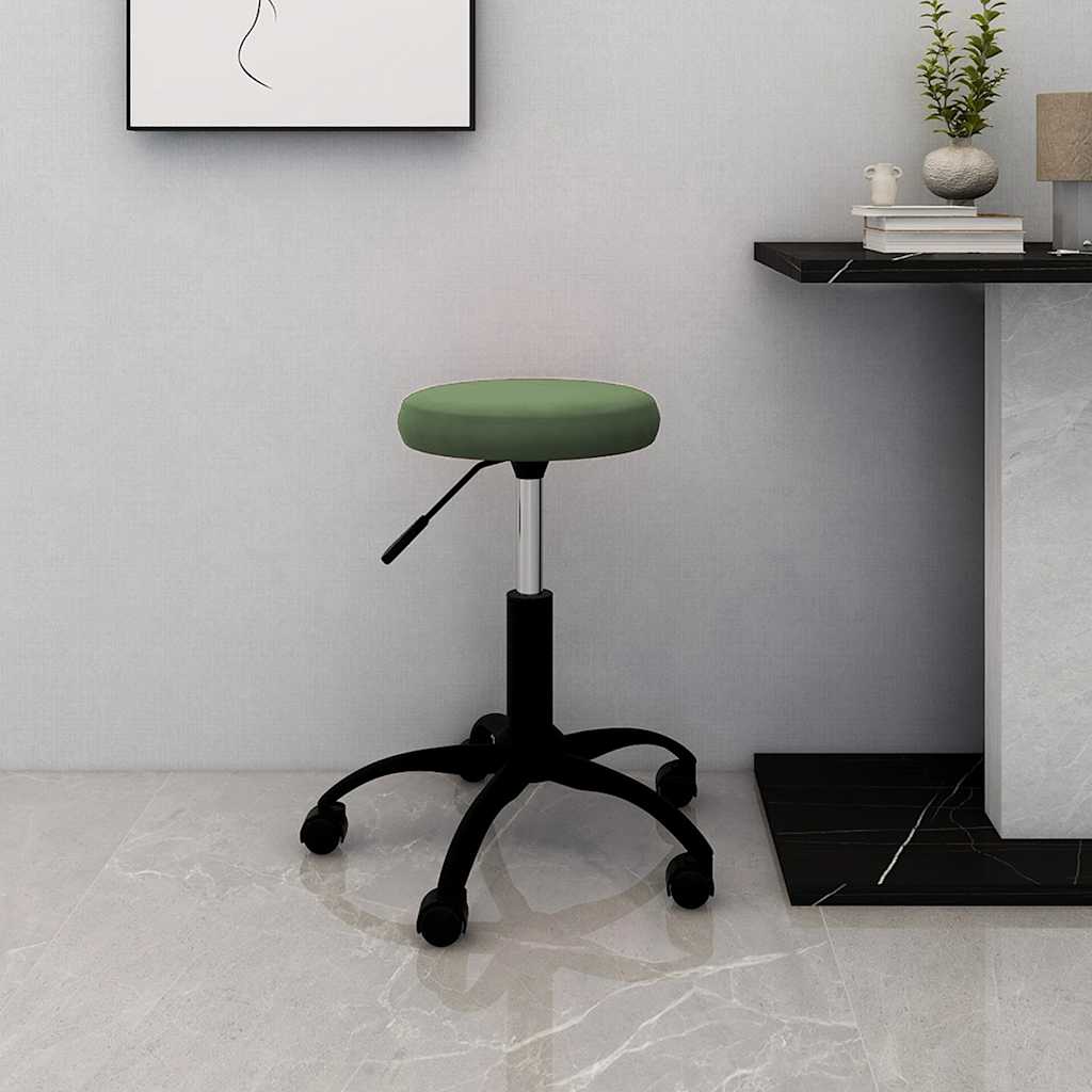 vidaXL Office Swivel Chair Dark Green Velvet - Gre