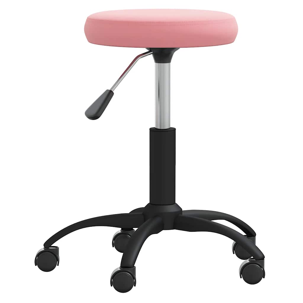 vidaXL Office Swivel Chair Pink Velvet