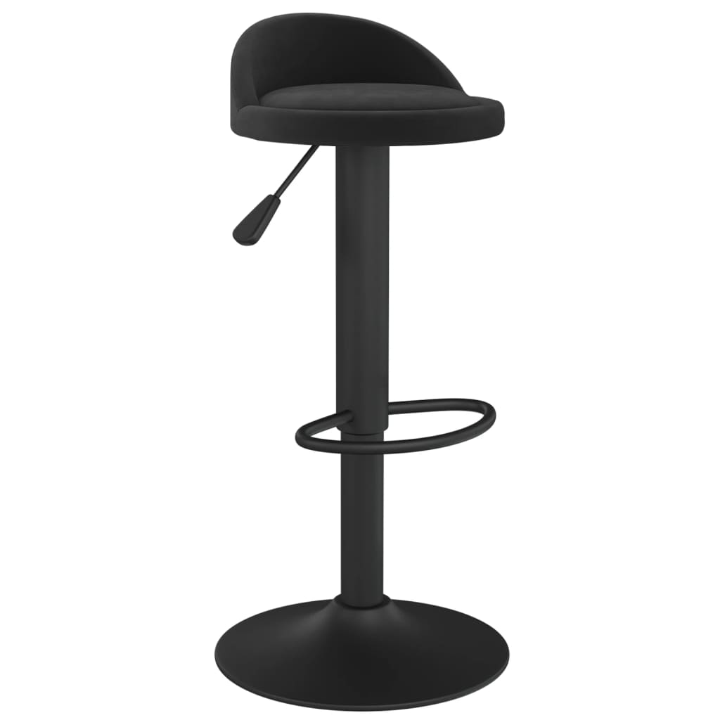 vidaXL Bar Stools 2 pcs Black Velvet - 36 x 38 x 94 cm