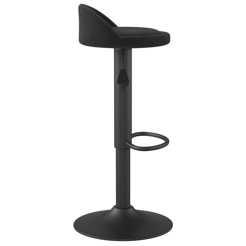 vidaXL Bar Stools 2 pcs Black Velvet - 36 x 38 x 94 cm