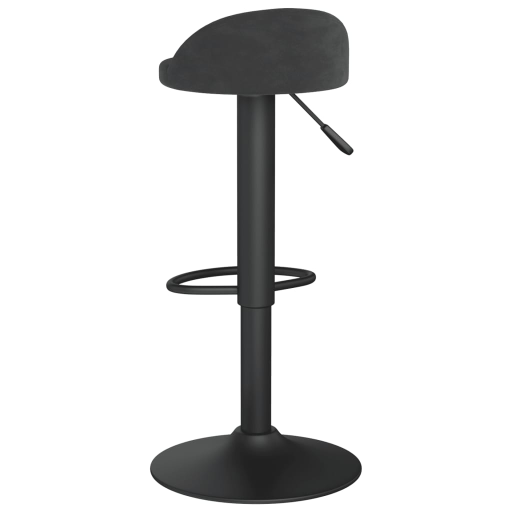 vidaXL Bar Stools 2 pcs Black Velvet - 36 x 38 x 94 cm