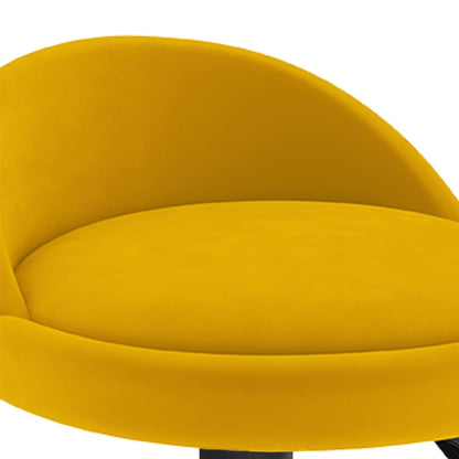 vidaXL Bar Stools 2 pcs Yellow Velvet - 36 x 38 x 94 cm