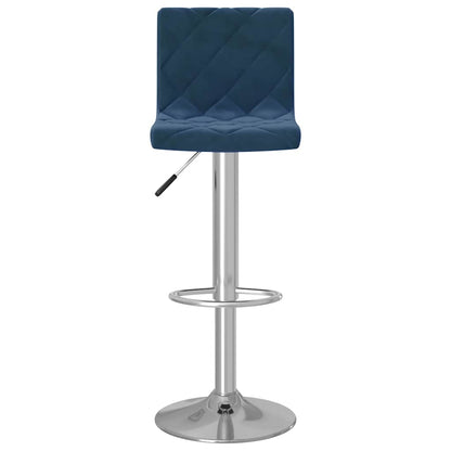 vidaXL Bar Stools 2 pcs Blue Velvet - 40 x 43 x 111 cm