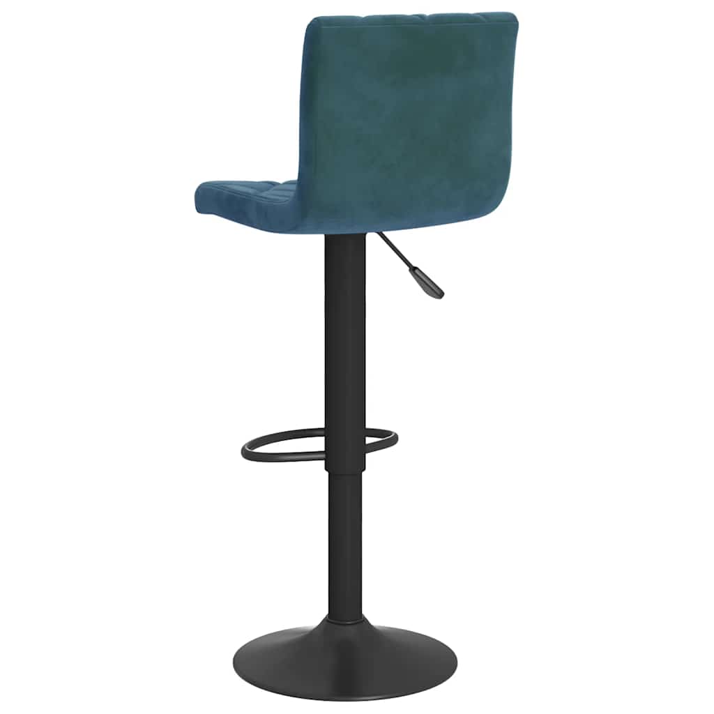 vidaXL Bar Stools 2 pcs Blue Velvet - 40 x 43 x 111 cm - 68458