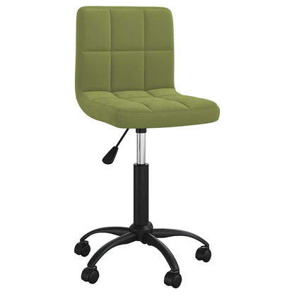 vidaXL Swivel Office Chair Light Green Velvet - Gre