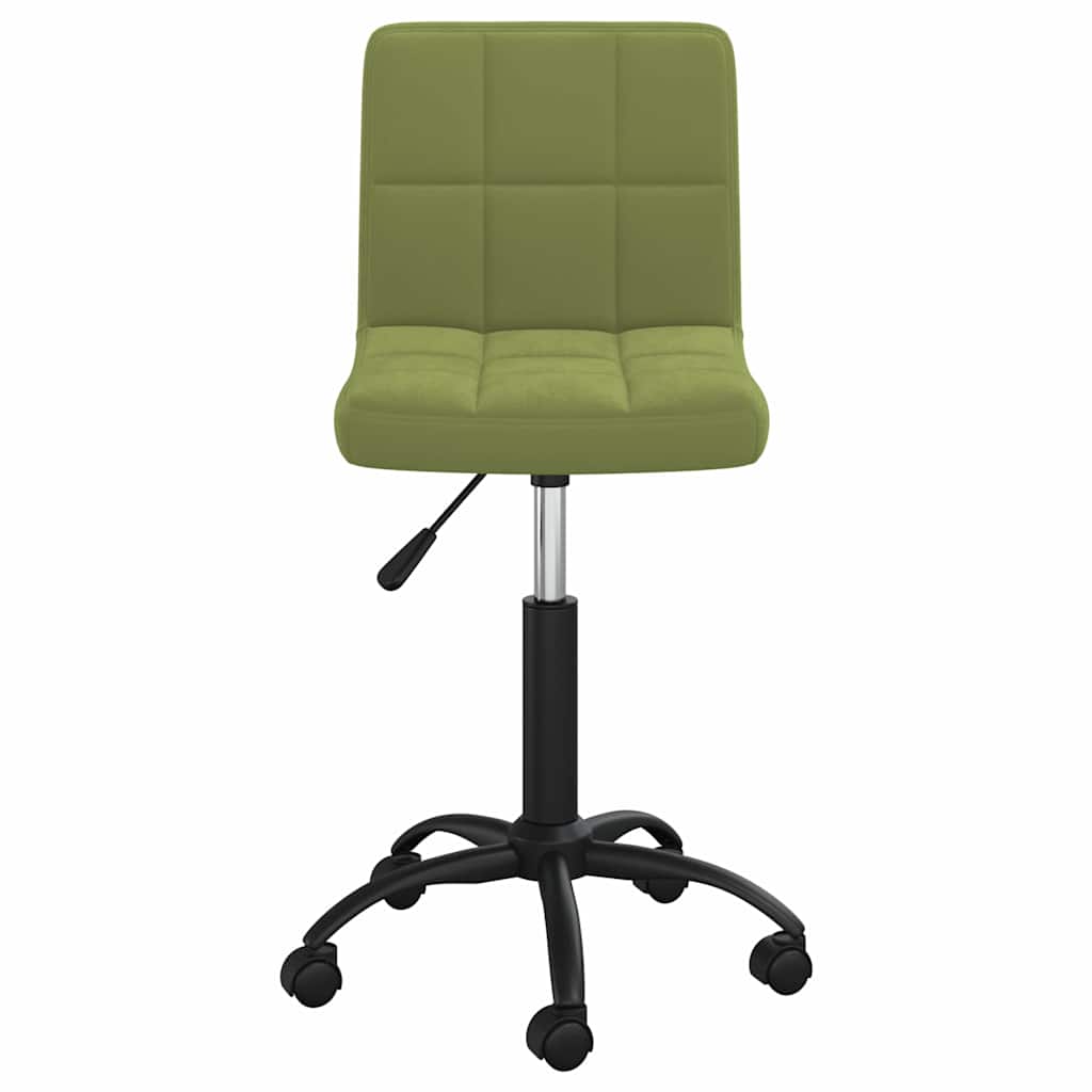 vidaXL Swivel Office Chair Light Green Velvet - Gre