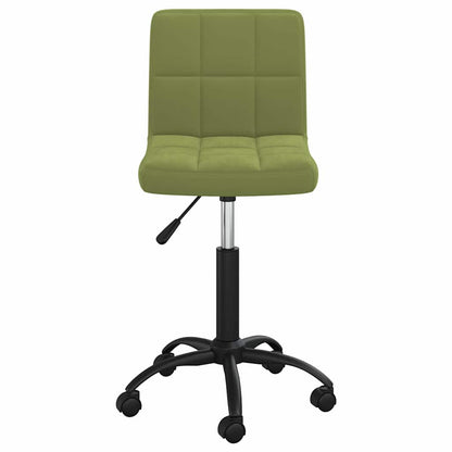 vidaXL Swivel Office Chair Light Green Velvet - Gre