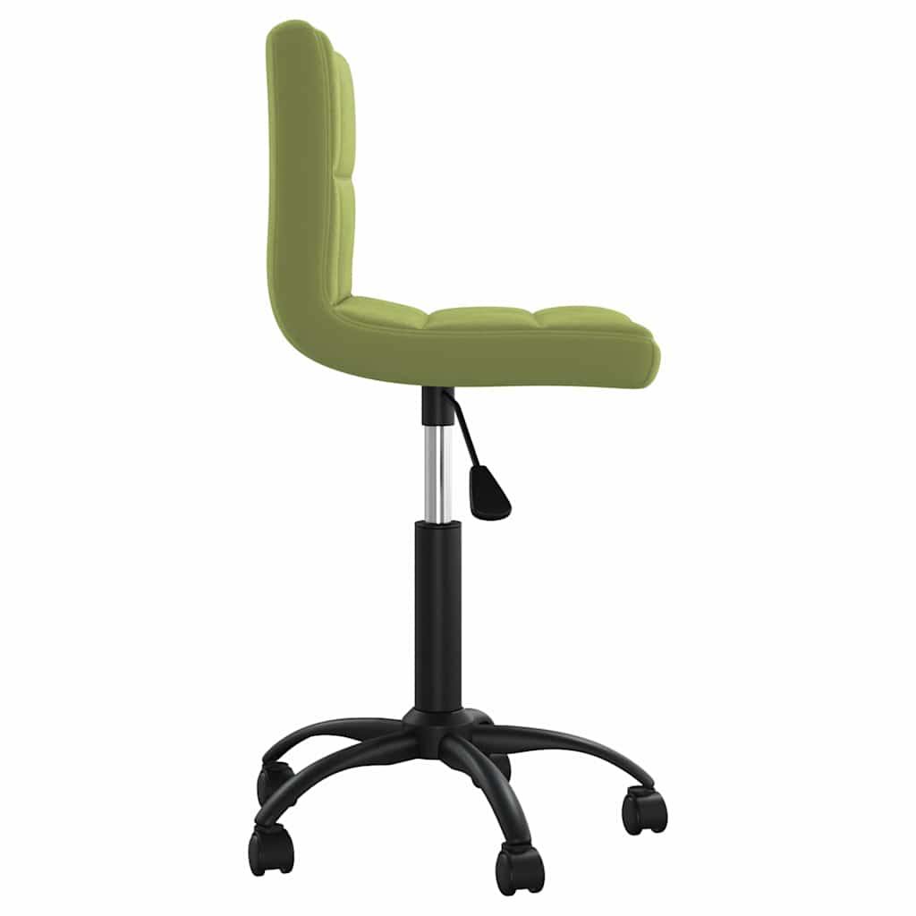 vidaXL Swivel Office Chair Light Green Velvet - Gre