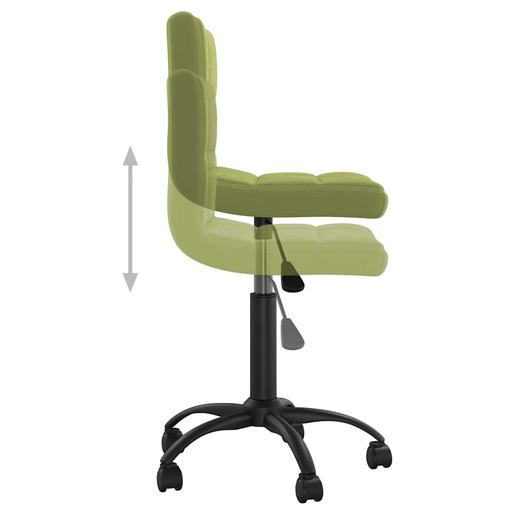 vidaXL Swivel Office Chair Light Green Velvet - Gre