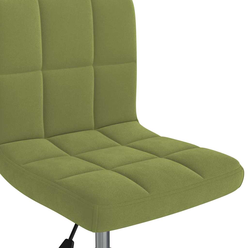 vidaXL Swivel Office Chair Light Green Velvet - Gre