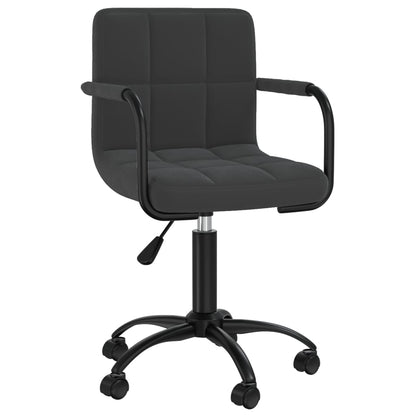 vidaXL Swivel Office Chair Black Velvet - 40 x 47 x 87.5 cm