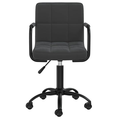 vidaXL Swivel Office Chair Black Velvet - 40 x 47 x 87.5 cm