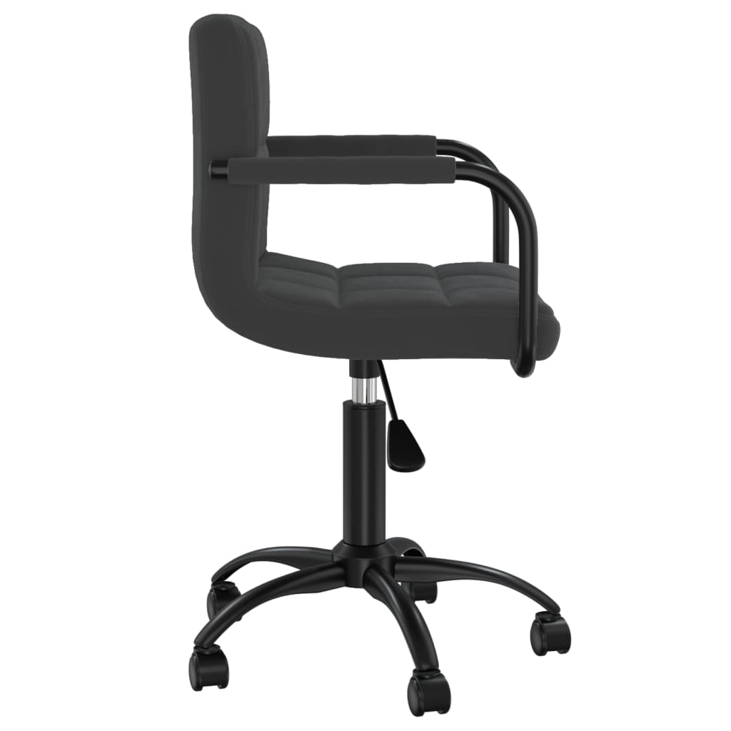 vidaXL Swivel Office Chair Black Velvet - 40 x 47 x 87.5 cm