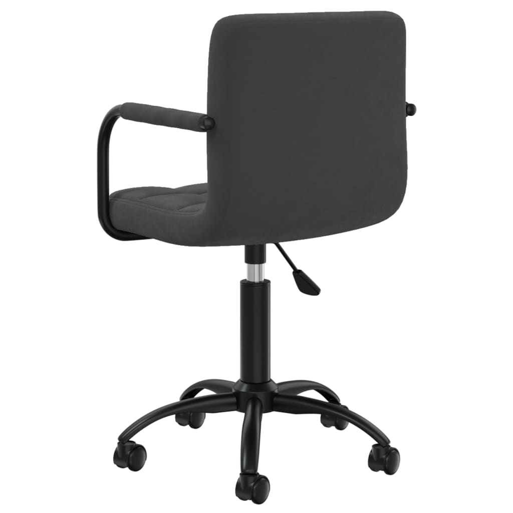 vidaXL Swivel Office Chair Black Velvet - 40 x 47 x 87.5 cm