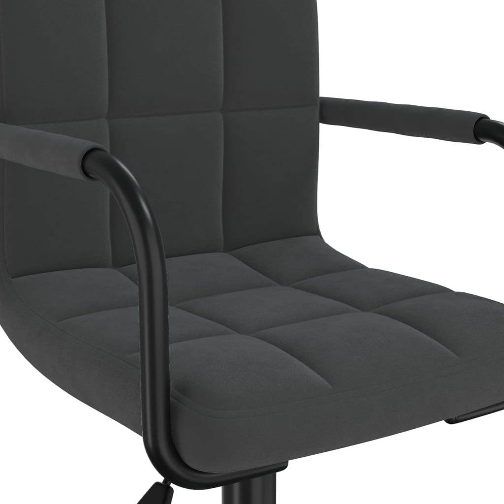 vidaXL Swivel Office Chair Black Velvet - 40 x 47 x 87.5 cm