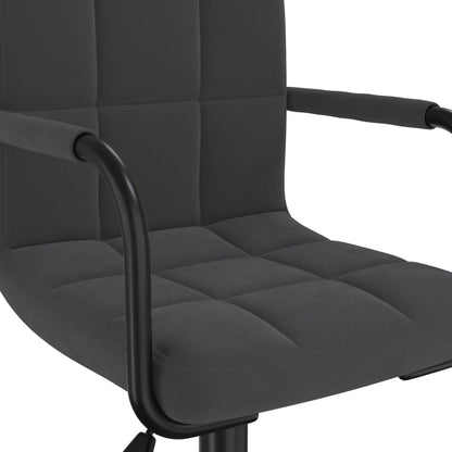 vidaXL Swivel Office Chair Black Velvet - 40 x 47 x 87.5 cm
