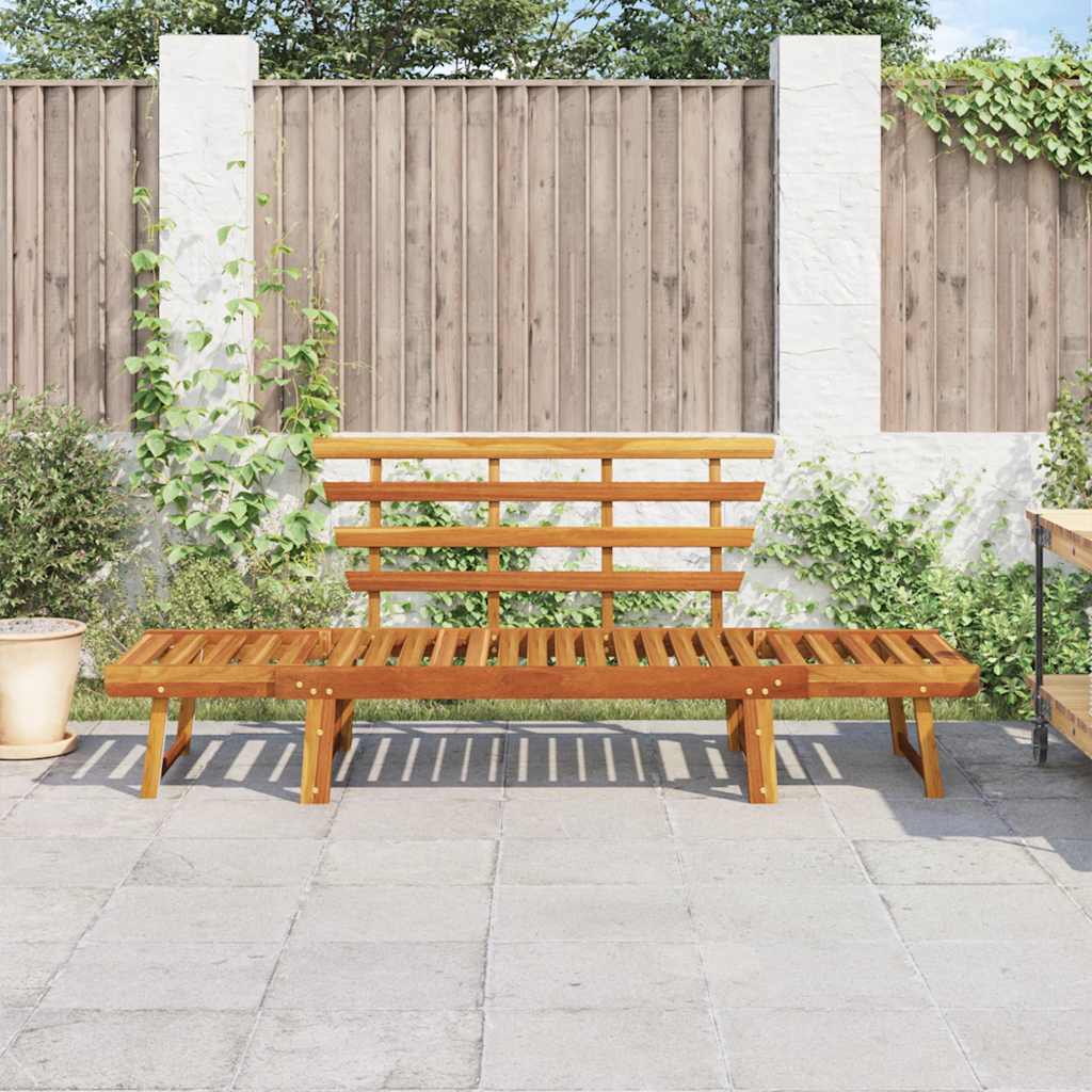 vidaXL Garden Bench 2-in-1 190 cm Solid Acacia Wood - Brown