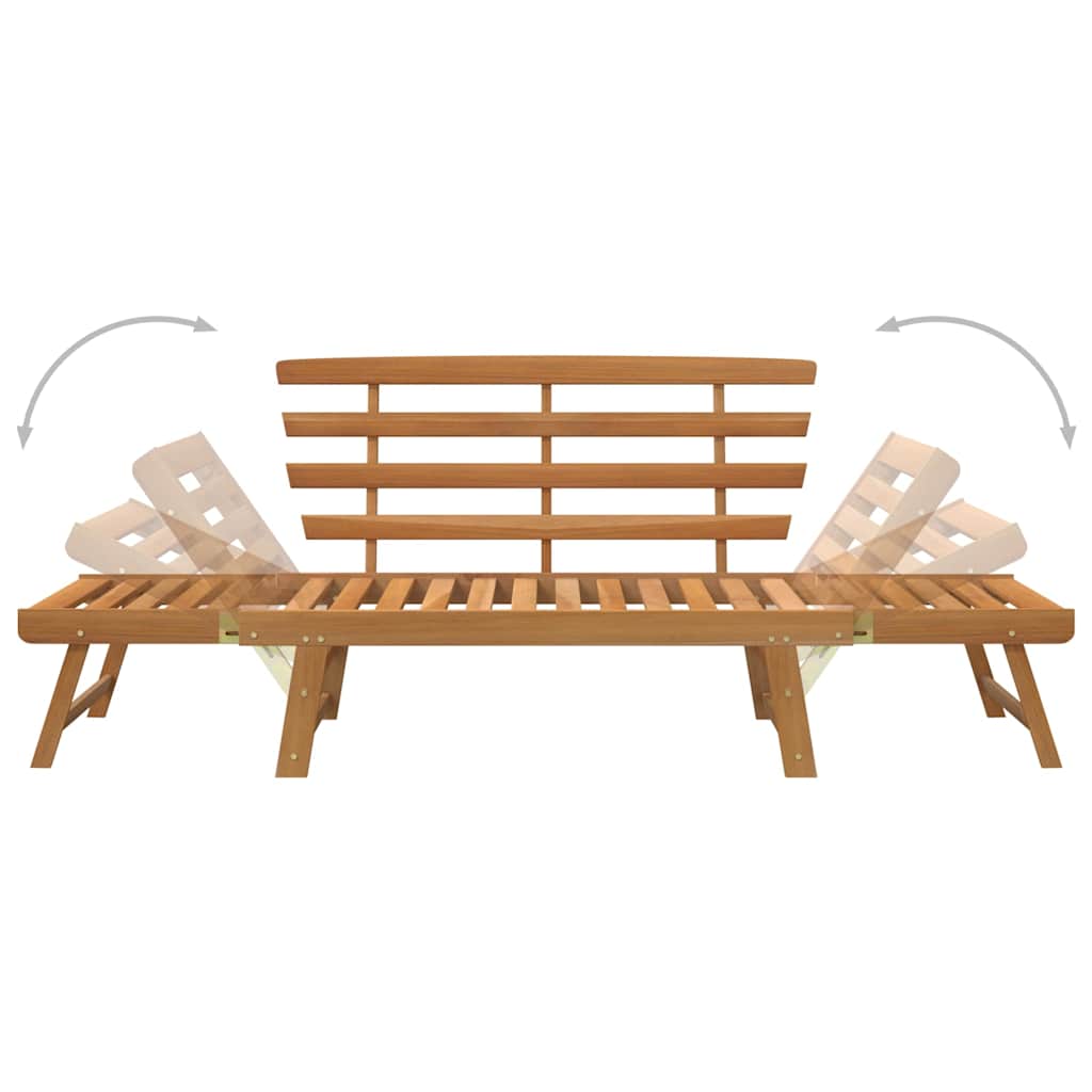 vidaXL Garden Bench 2-in-1 190 cm Solid Acacia Wood - Brown