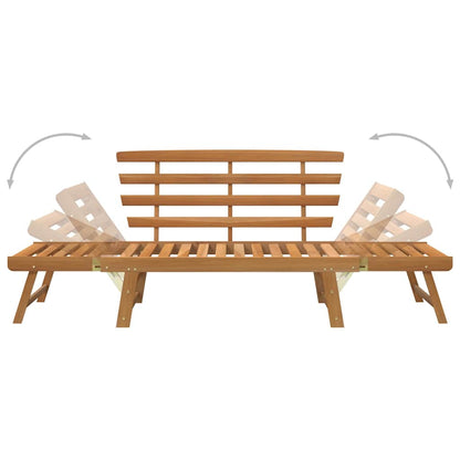 vidaXL Garden Bench 2-in-1 190 cm Solid Acacia Wood - Brown