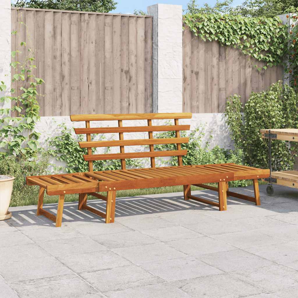vidaXL Garden Bench 2-in-1 190 cm Solid Acacia Wood - Brown