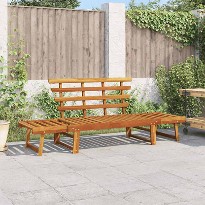 vidaXL Garden Bench 2-in-1 190 cm Solid Acacia Wood - Brown