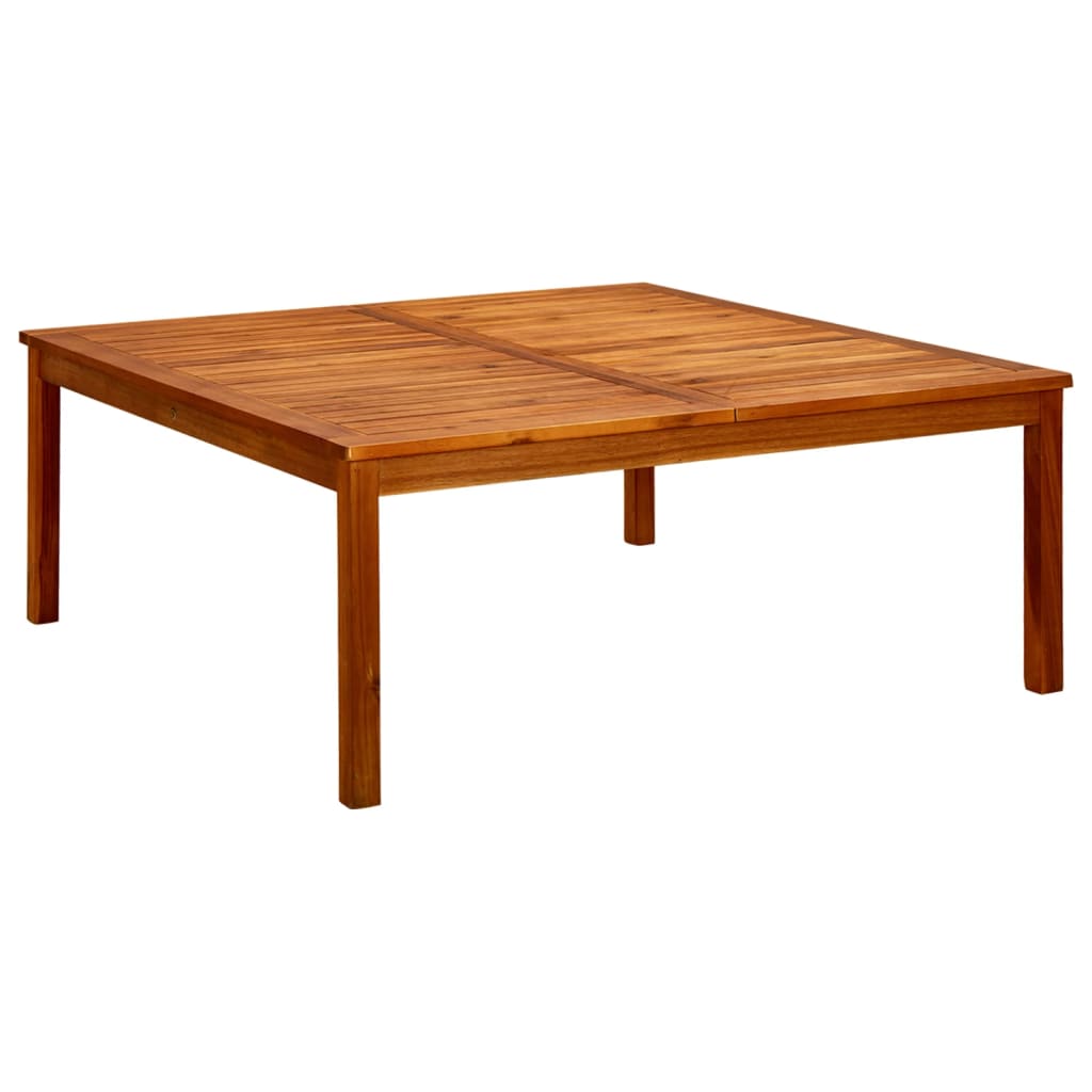 316397 vidaXL Garden Coffee Table 110x110x45 cm Solid Acacia Wood - Brown
