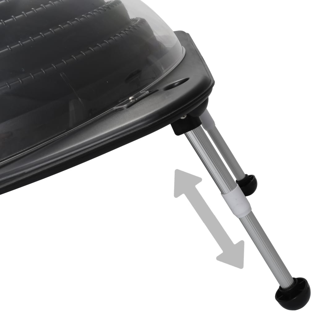 vidaXL Solar Pool Heaters 5 pcs 75x75x36 cm HDPE Aluminium - Black