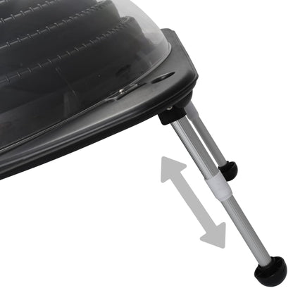 vidaXL Solar Pool Heaters 5 pcs 75x75x36 cm HDPE Aluminium - Black