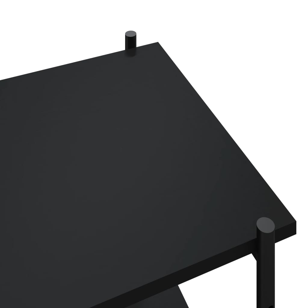vidaXL 5-Tier Shelving Unit Black 80x40x163 cm