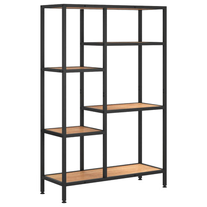 vidaXL Book Shelf 80x30x120 cm Steel and Engineered Wood - Brown
