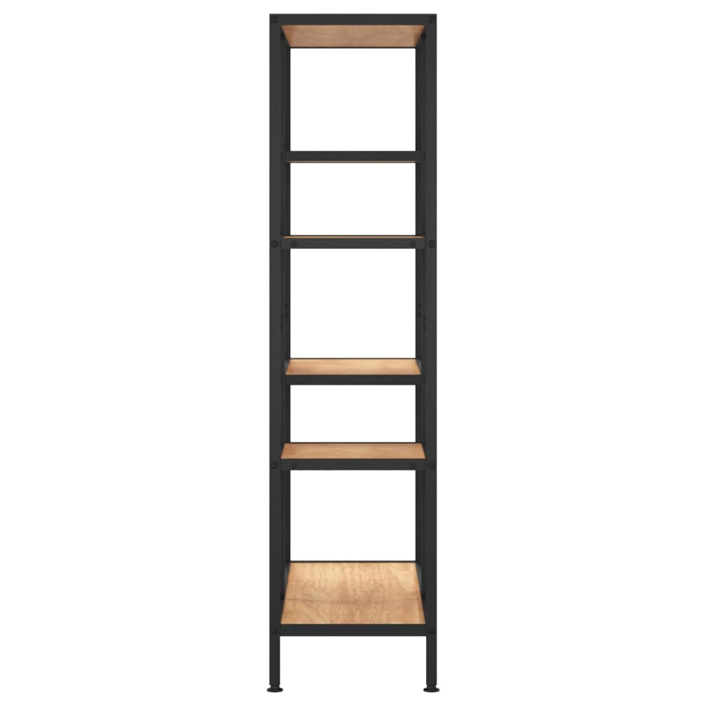 vidaXL Book Shelf 80x30x120 cm Steel and Engineered Wood - Brown
