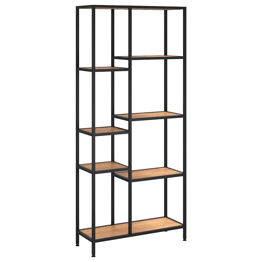 vidaXL Book Shelf 80x30x180 cm Steel and Engineered Wood - Brown