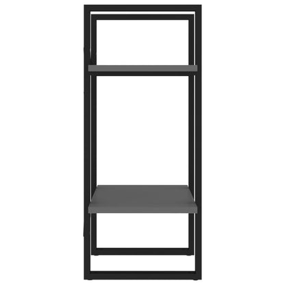 vidaXL 2-Tier Book Cabinet Grey 40x30x70 cm Engineered Wood