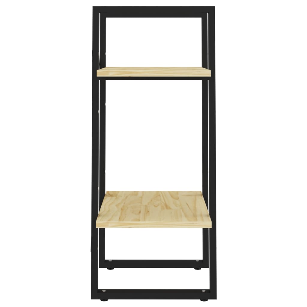 vidaXL 2-Tier Book Cabinet 40x30x70 cm Solid Pine Wood - Brown