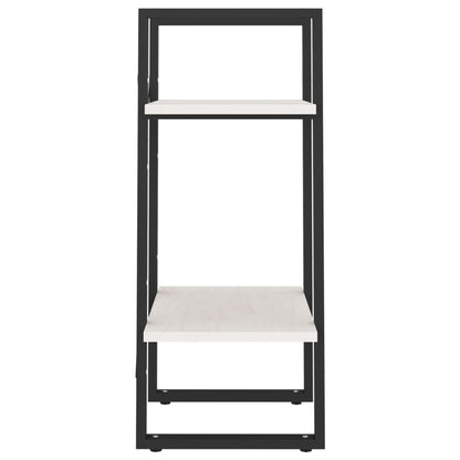 vidaXL 2-Tier Book Cabinet White 40x30x70 cm Solid Pine Wood