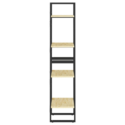 vidaXL 4-Tier Book Cabinet 40x30x140 cm Solid Pine Wood - Brown