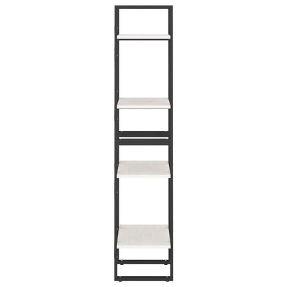 vidaXL 4-Tier Book Cabinet White 40x30x140 cm Solid Pine Wood