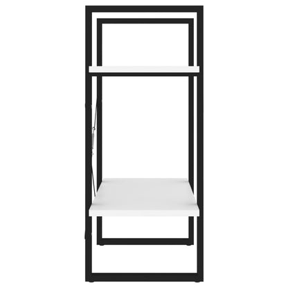 vidaXL 2-Tier Book Cabinet White 60x30x70 cm Engineered Wood