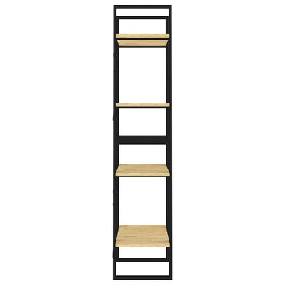 vidaXL 4-Tier Book Cabinet 60x30x140 cm Solid Pine Wood - Brown