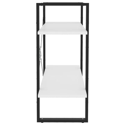 vidaXL 2-Tier Book Cabinet White 80x30x70 cm Engineered Wood