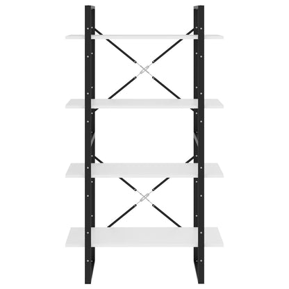 vidaXL 4-Tier Book Cabinet White 80x30x140 cm Engineered Wood