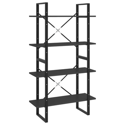 vidaXL 4-Tier Book Cabinet Grey 80x30x140 cm Engineered Wood