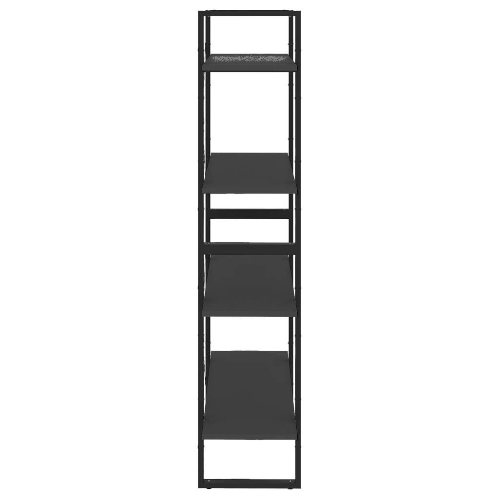 vidaXL 4-Tier Book Cabinet Grey 80x30x140 cm Engineered Wood