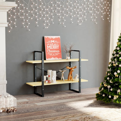 vidaXL 2-Tier Book Cabinet 100x30x70 cm Solid Pine Wood - Brown