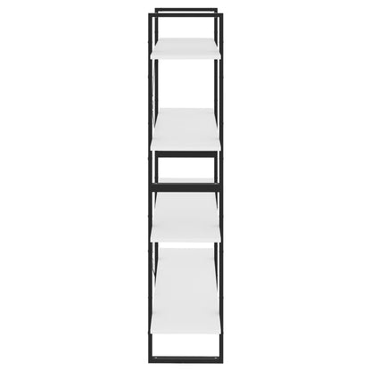 vidaXL 4-Tier Book Cabinet White 100x30x140 cm Engineered Wood